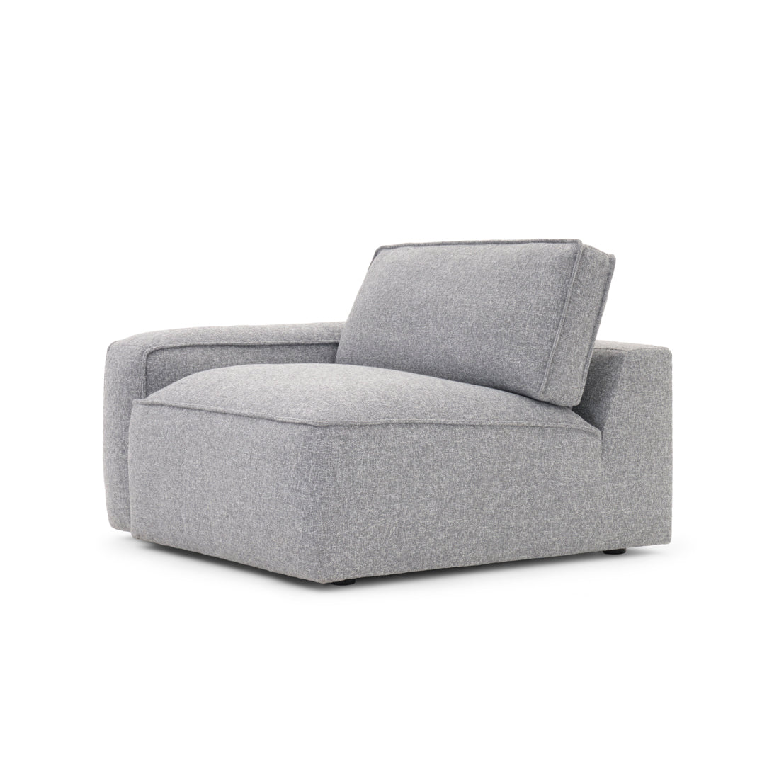 Nash Modular Left Chair Dark Grey