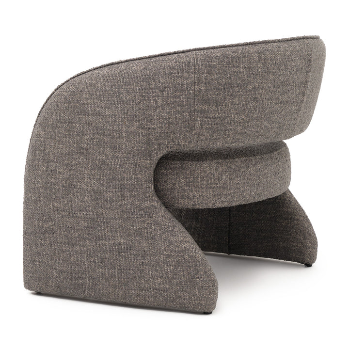 Elvea Fabric Accent Chair Dark Grey