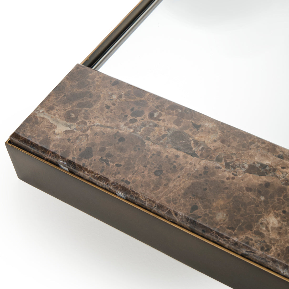 Wanover Wall Mirror Dark Brown