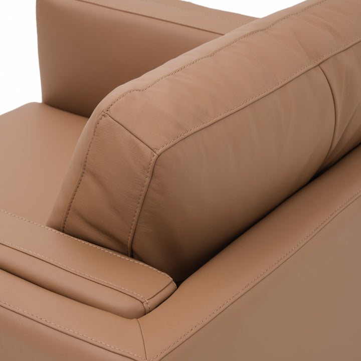 Everly Leather Accent Chair Cognac