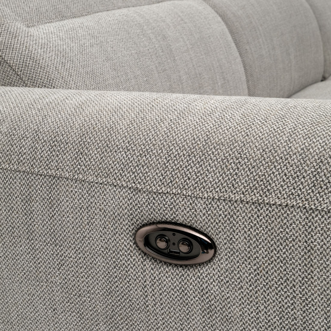 Wilnoir Reclining Sectional Sofa Light Grey
