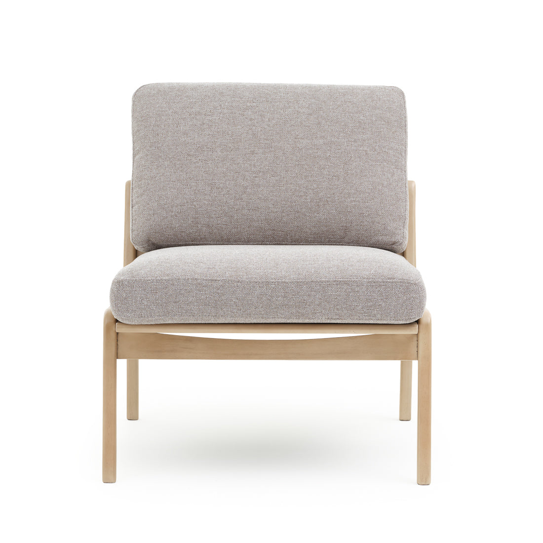 Nashik Fabric Accent Chair Light Grey