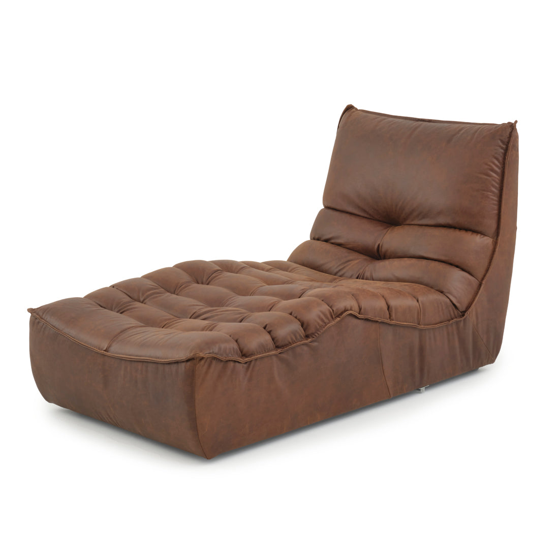 Nesto Modular Armless Chaise Dark Brown