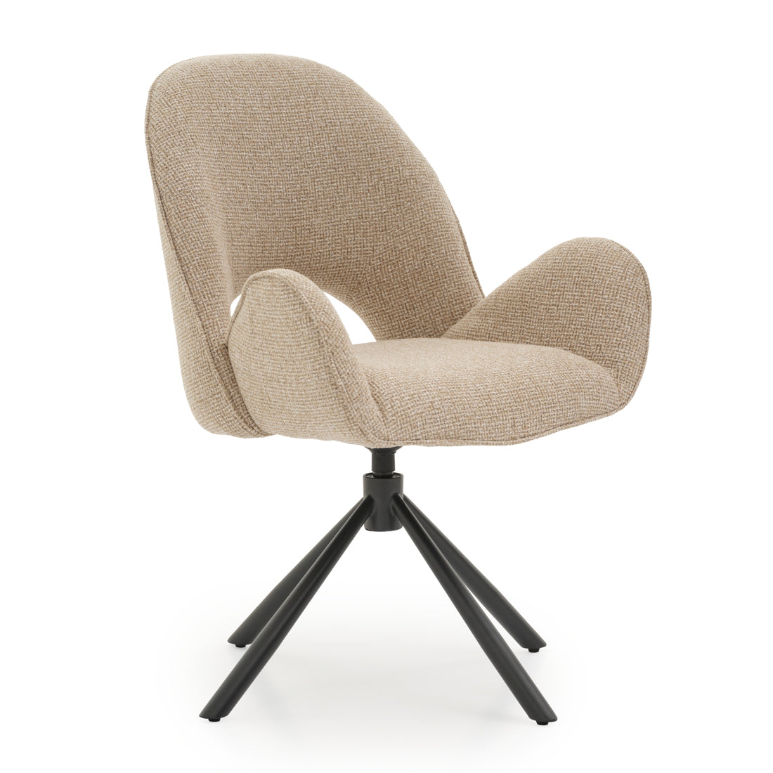 Effina Swivel Armchair Beige