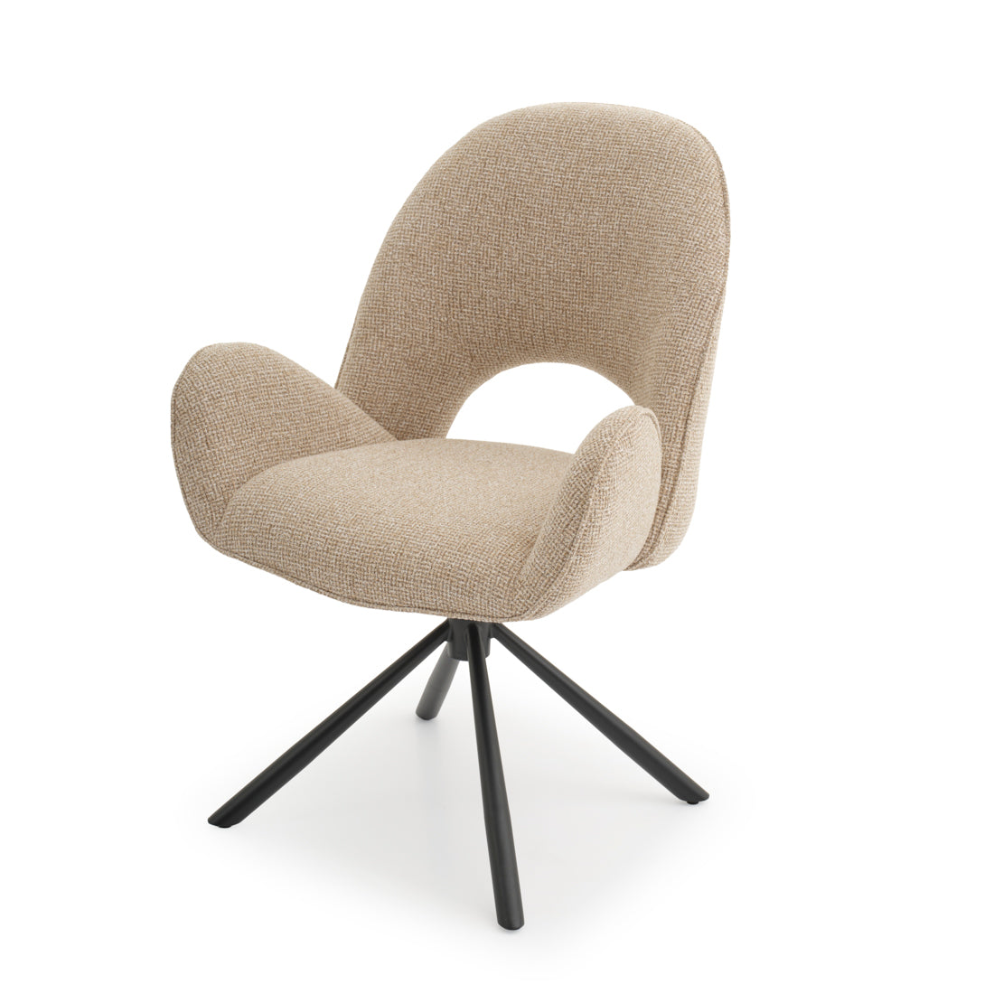 Effina Swivel Armchair Beige