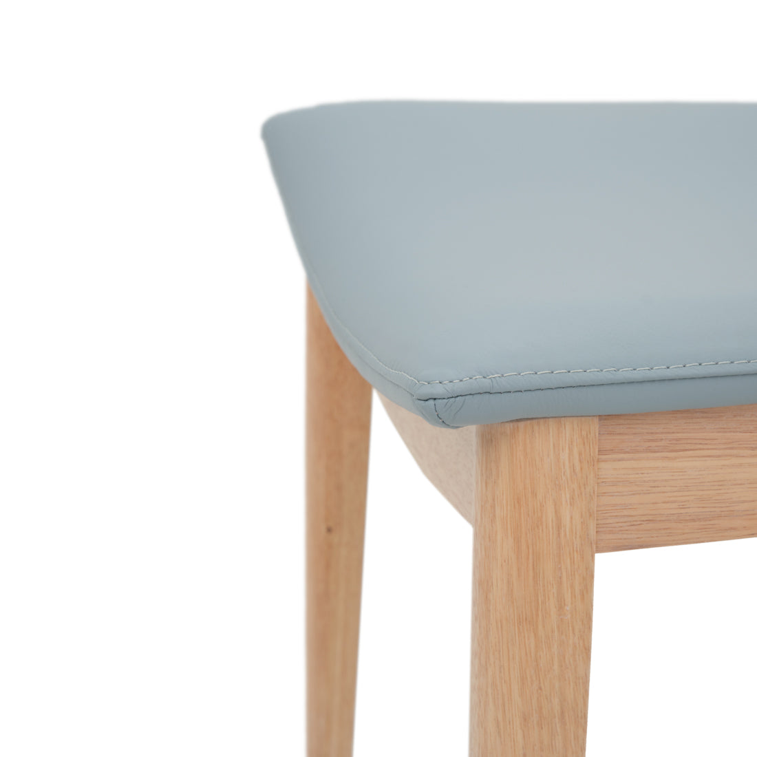 Emy Leather Chair Light Blue