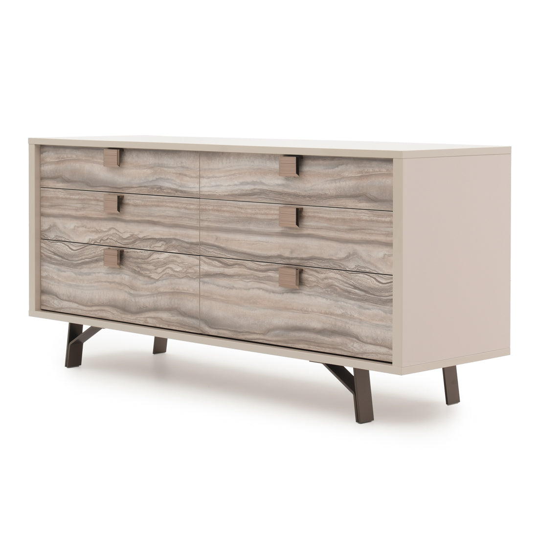 Walker 6-Drawer Dresser Beige