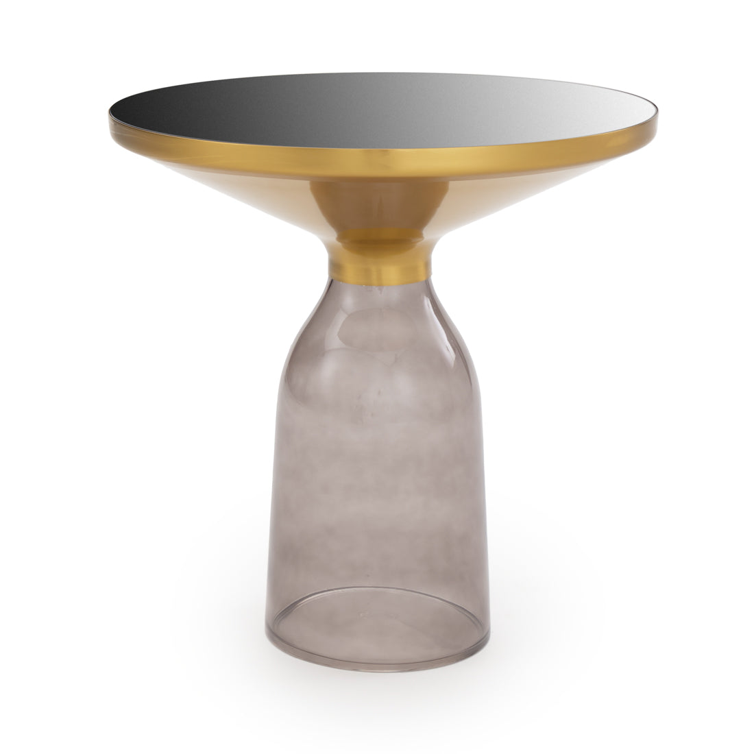 Wanya Glass End Table Black