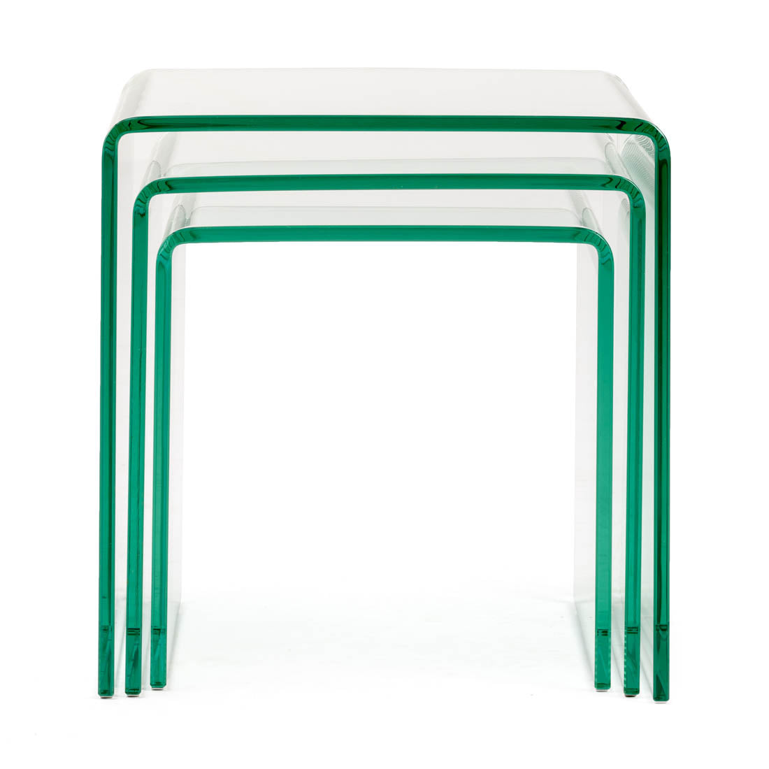 Wenzel Glass Nesting Table Clear