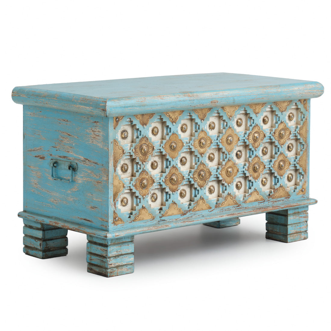 Navya Wood Accent Table Multicolour