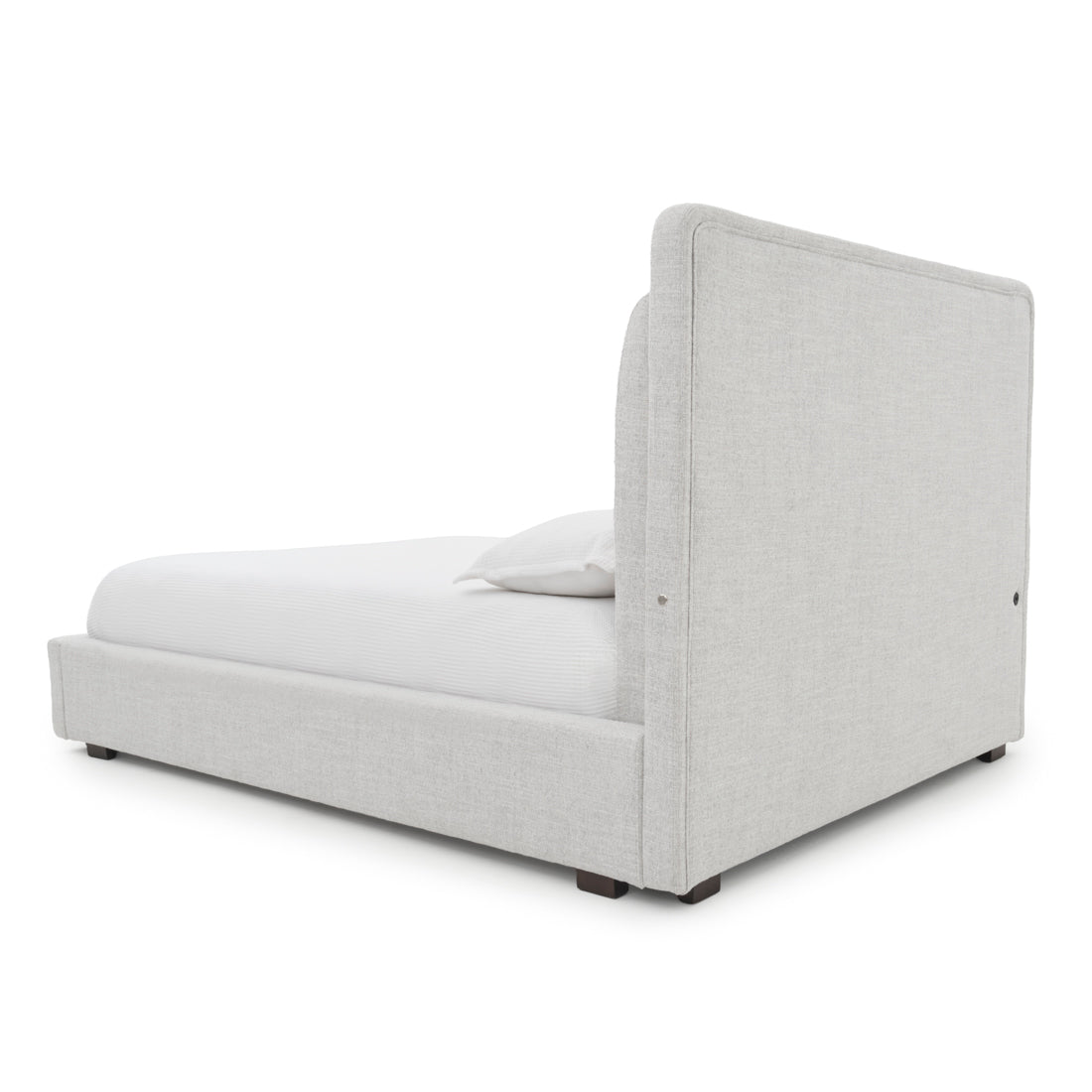 Elisha Fabric King Bed Light Grey