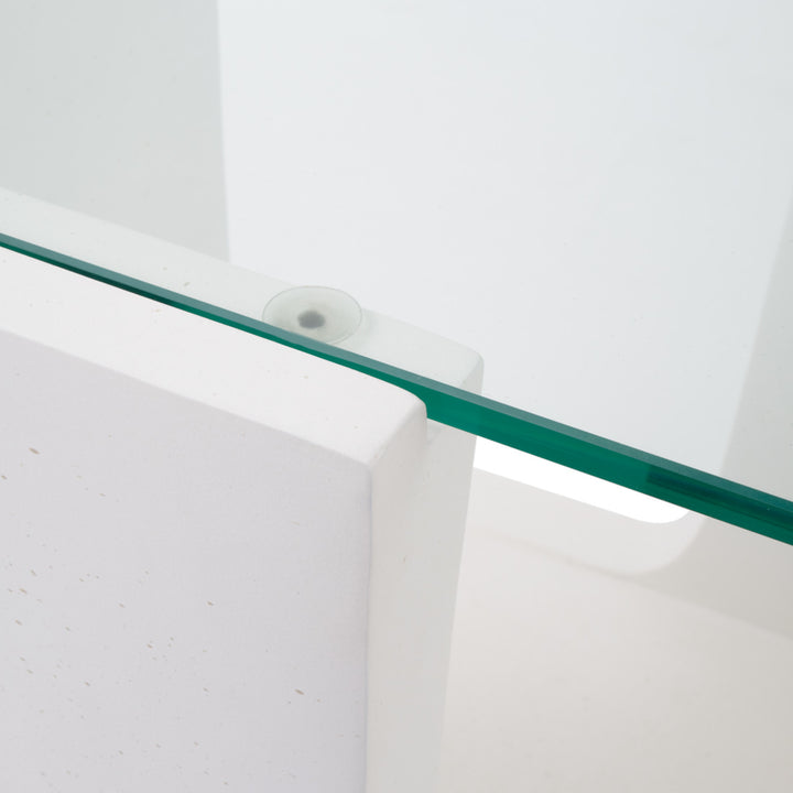 Edia Outdoor End Table White