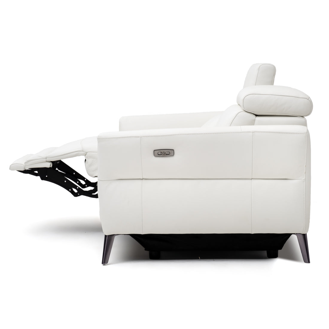 Westlyn Leather Reclining Loveseat White