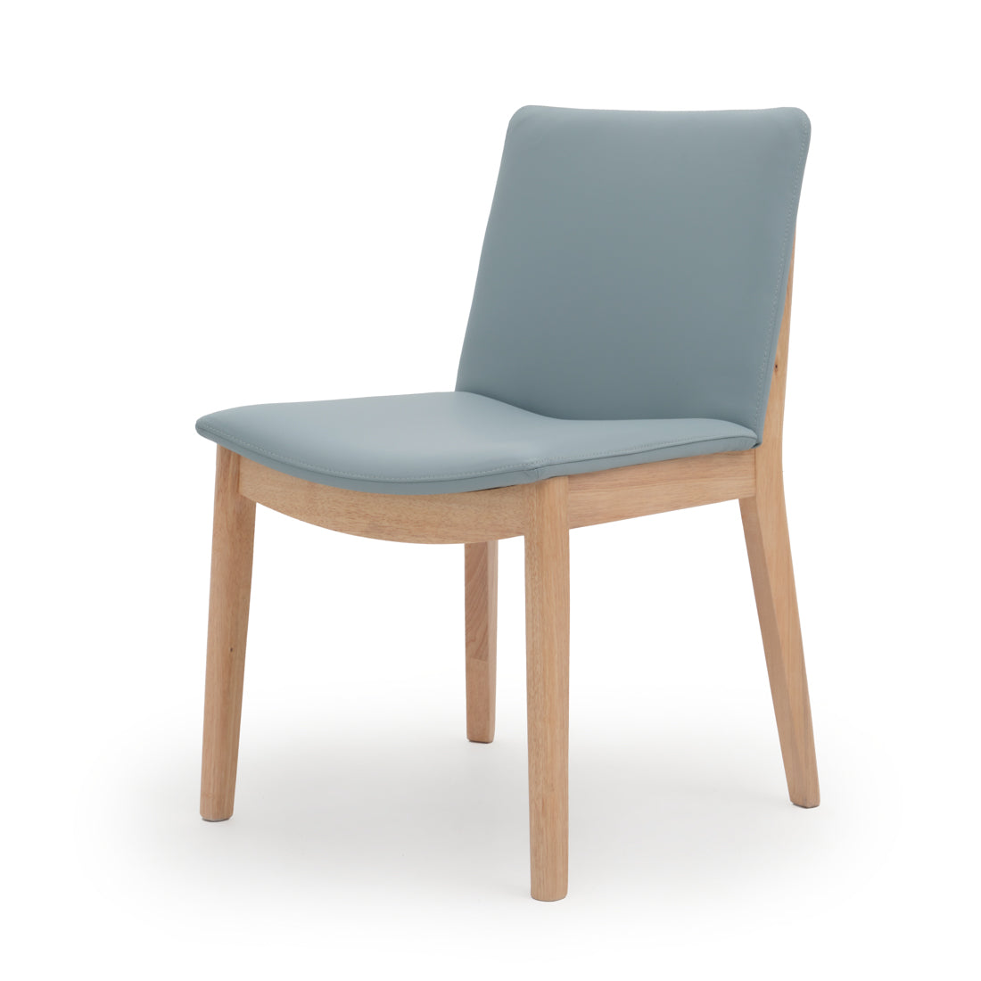 Emy Leather Chair Light Blue