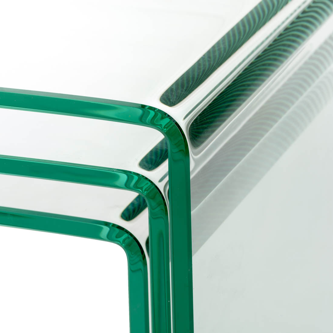 Wenzel Glass Nesting Table Clear