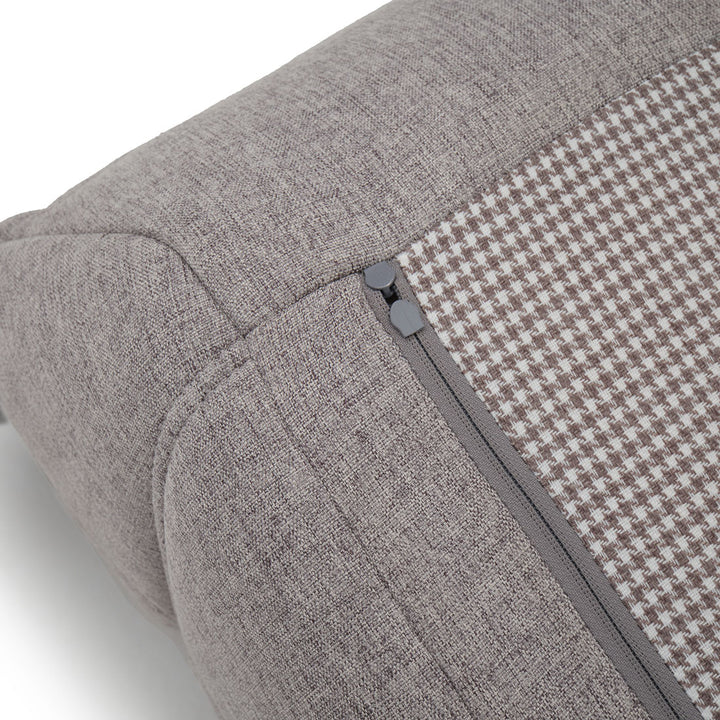 Ean Fabric Ottoman Light Grey