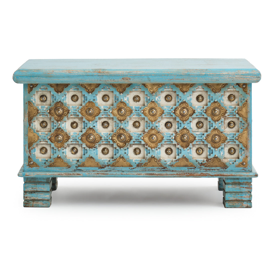 Navya Wood Accent Table Multicolour