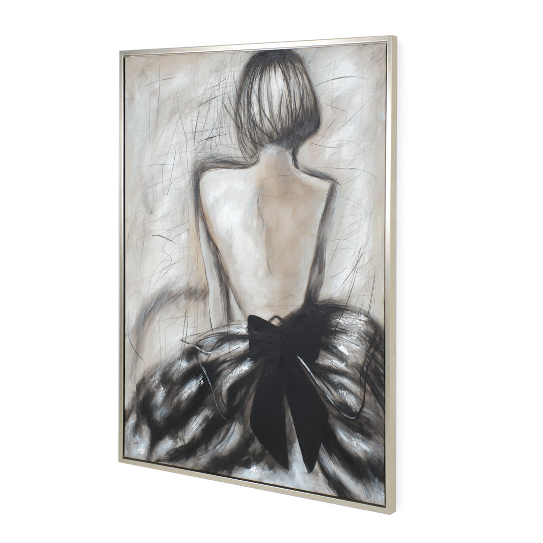 Wendy Print on Canvas Dark Grey