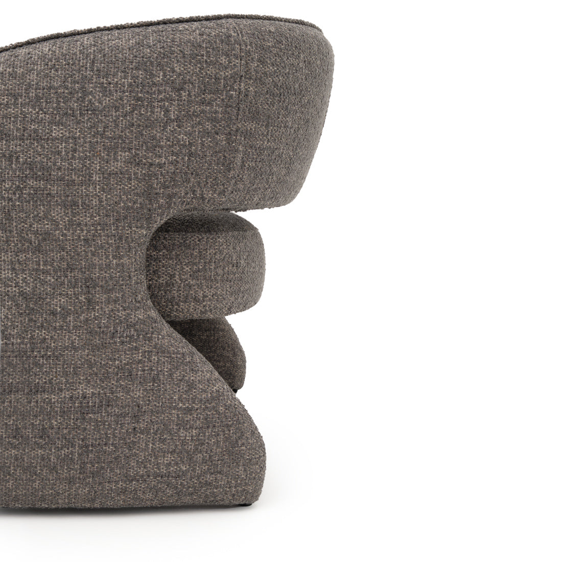 Elvea Fabric Accent Chair Dark Grey