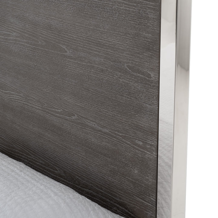 Welles King Bed Light Grey