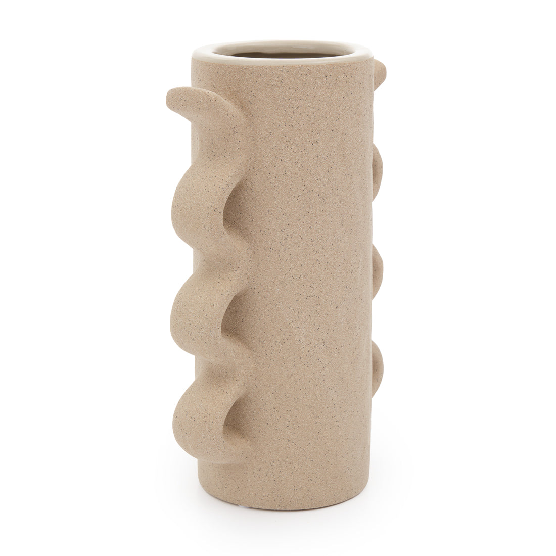 Ebisca Ceramic Vase Beige