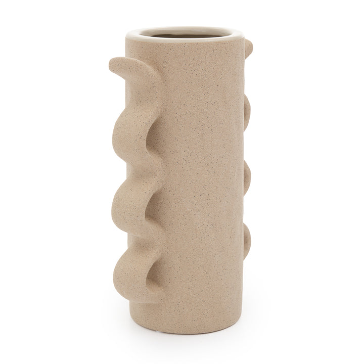 Ebisca Ceramic Vase Beige