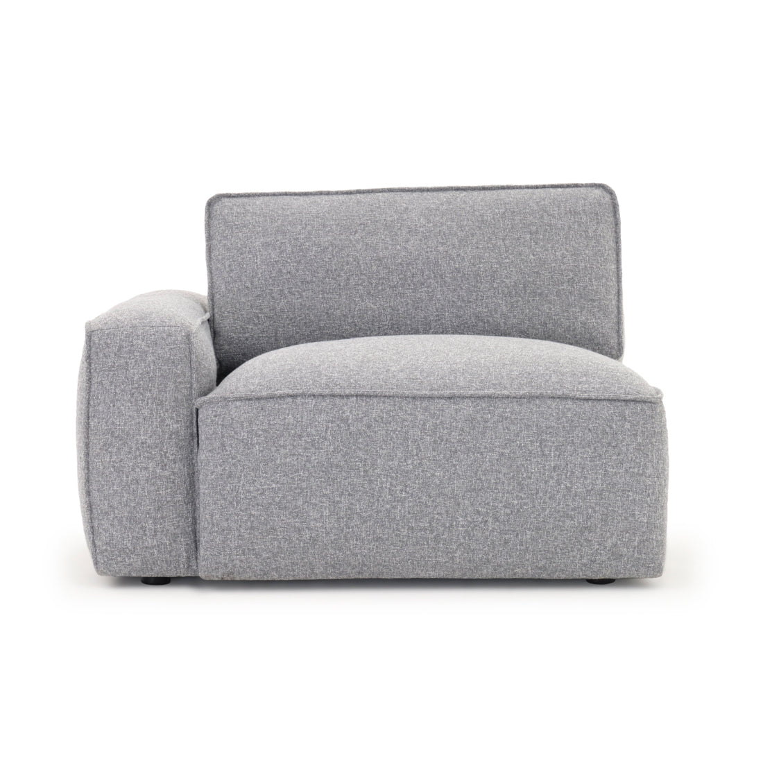 Nash Modular Left Chair Dark Grey