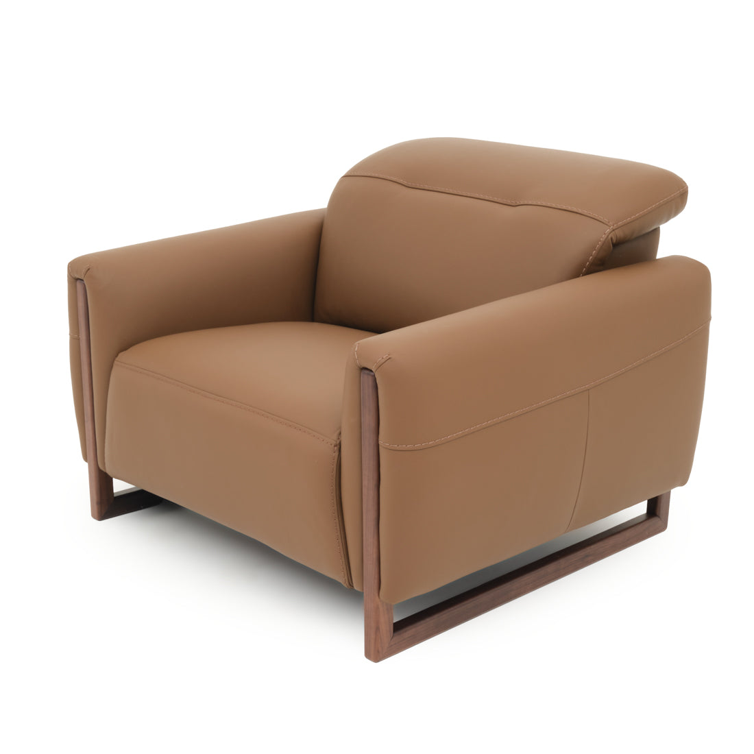 Embra Reclining Accent Chair Dark Brown