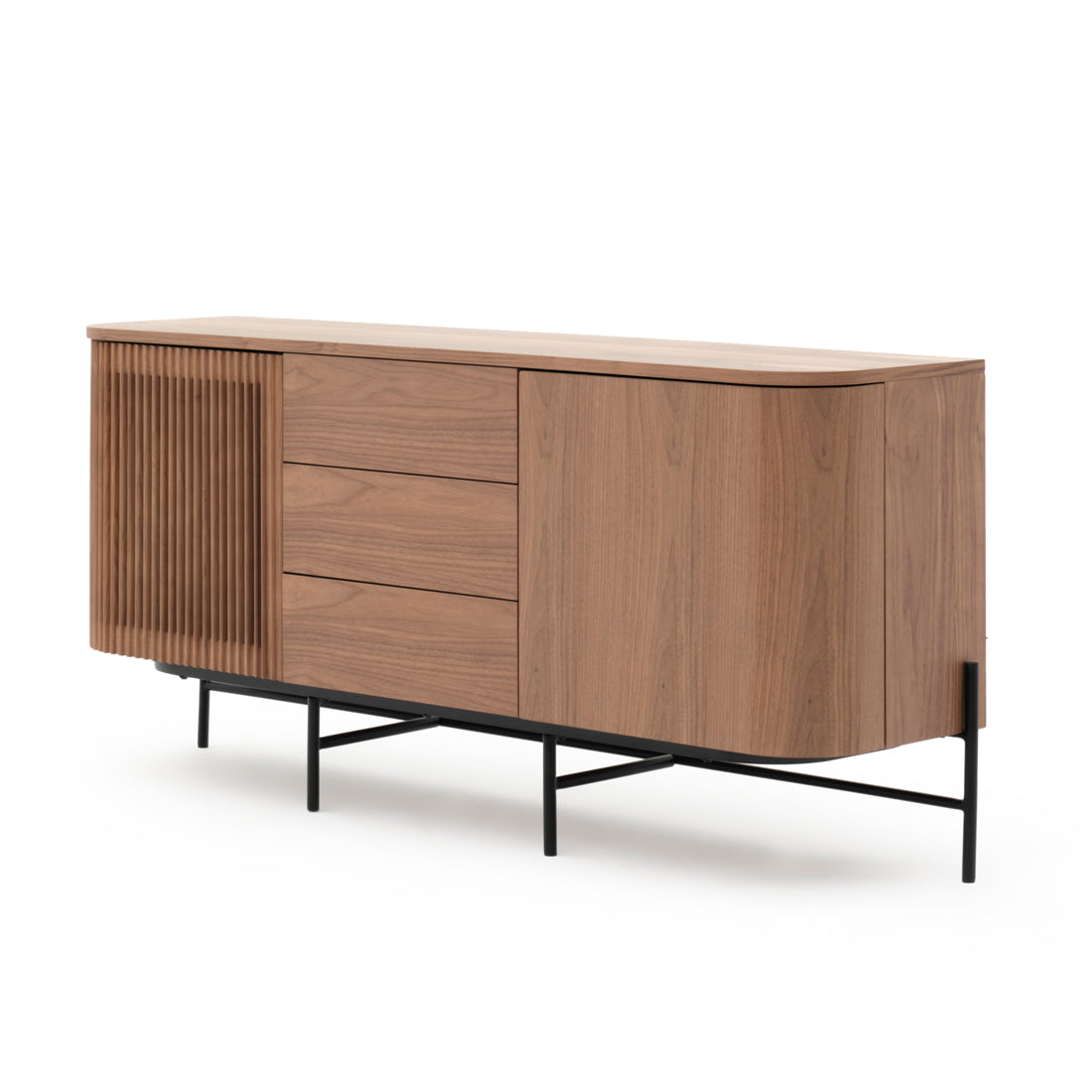 Easton Wood Sideboard Dark Brown