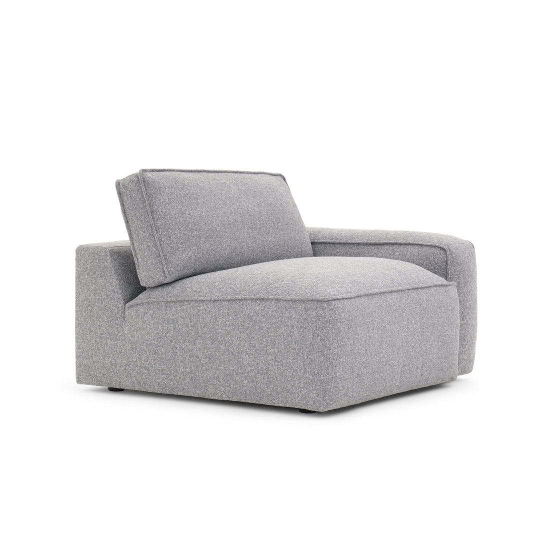Nash Modular Right Chair Dark Grey