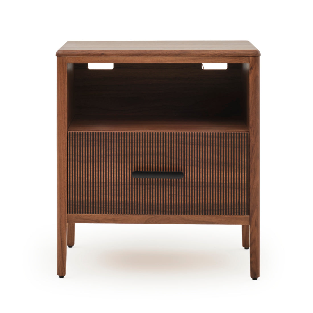 Edriana Left Nightstand Dark Brown