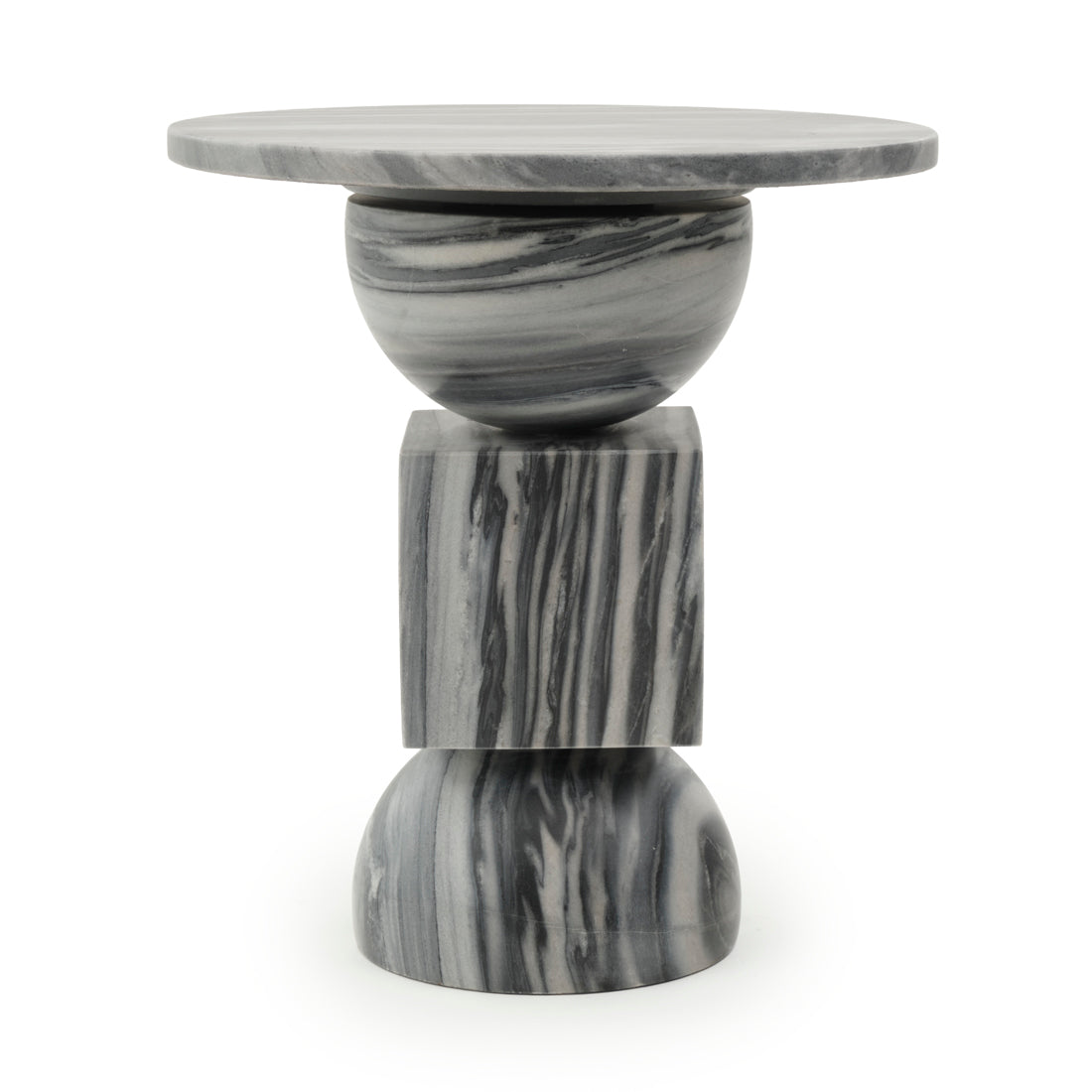 Walterina Marble Accent Table Dark Grey