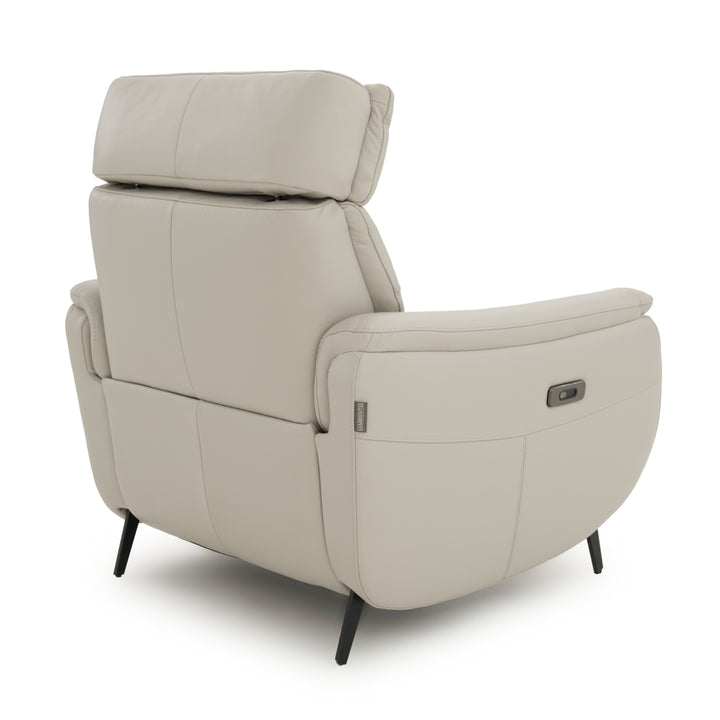 Ettore Reclining Accent Chair Light Grey