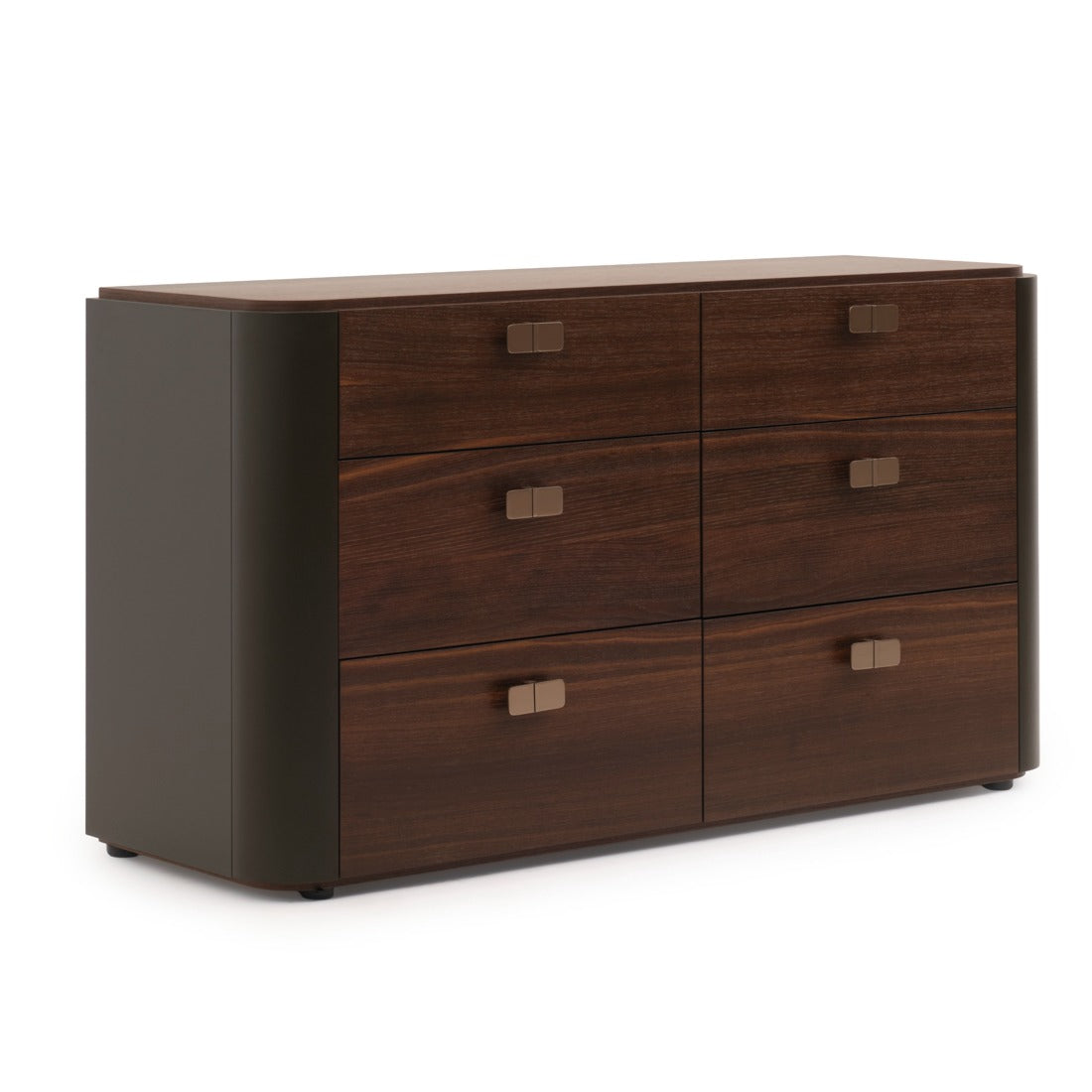 Wadena 6-Drawer Dresser Dark Brown
