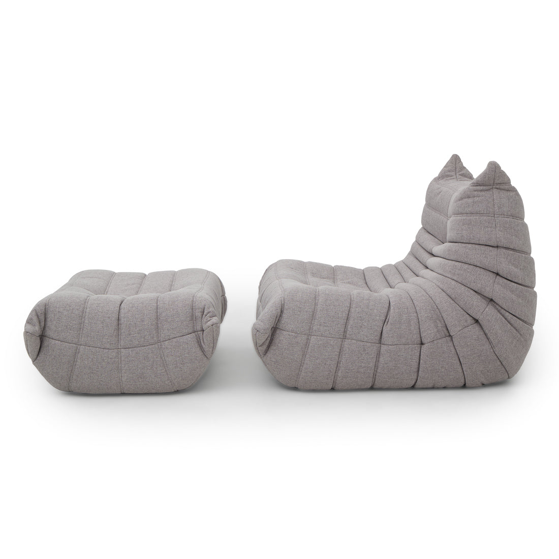 Ean Fabric Accent Chair Light Grey