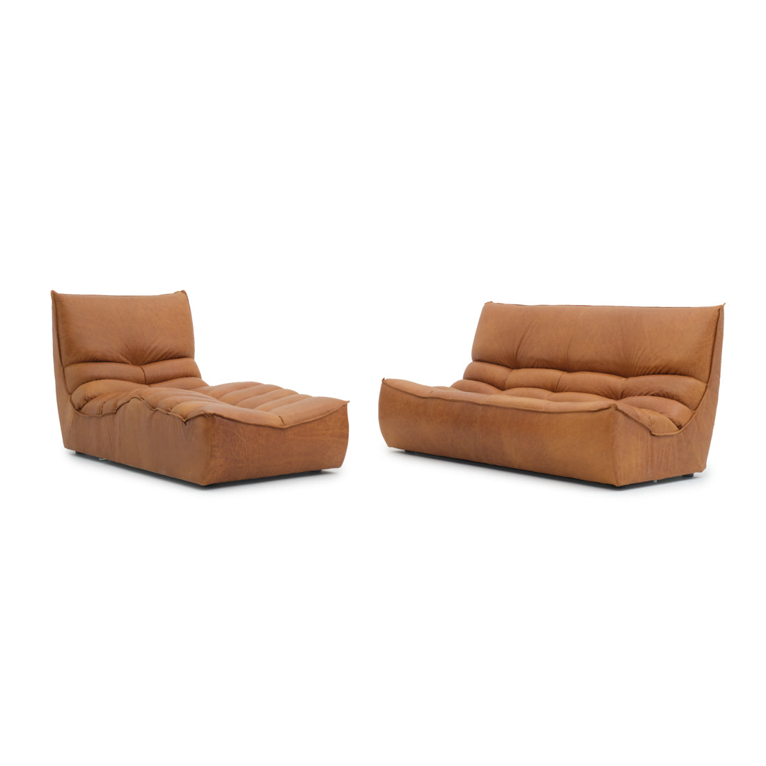 Nesto Leather Modular Set Cognac