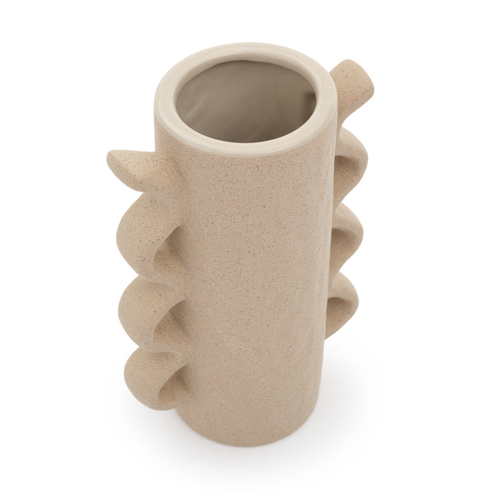 Ebisca Ceramic Vase Beige