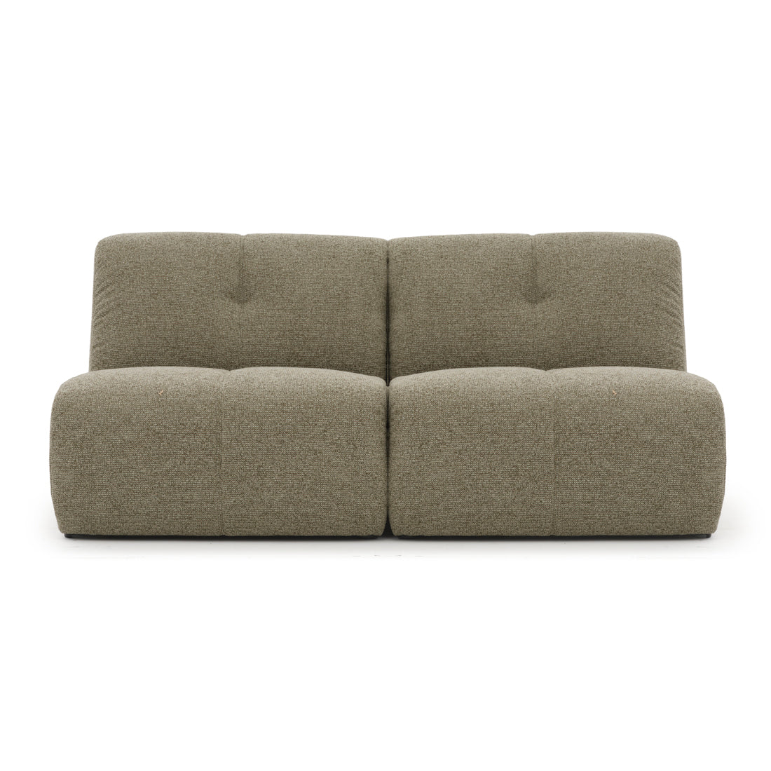 Nalinda Fabric Modular Loveseat Light Green