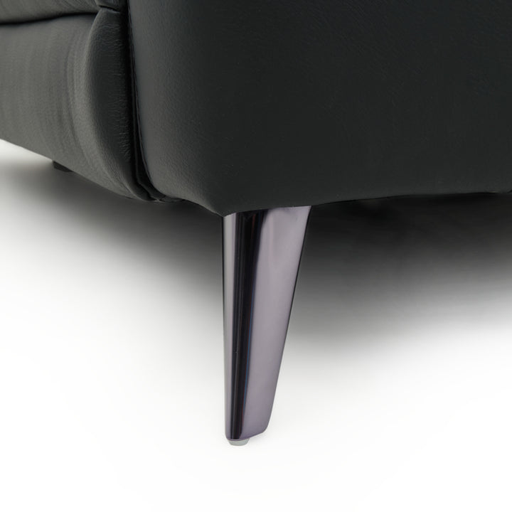 Westlyn Leather Reclining Loveseat Black