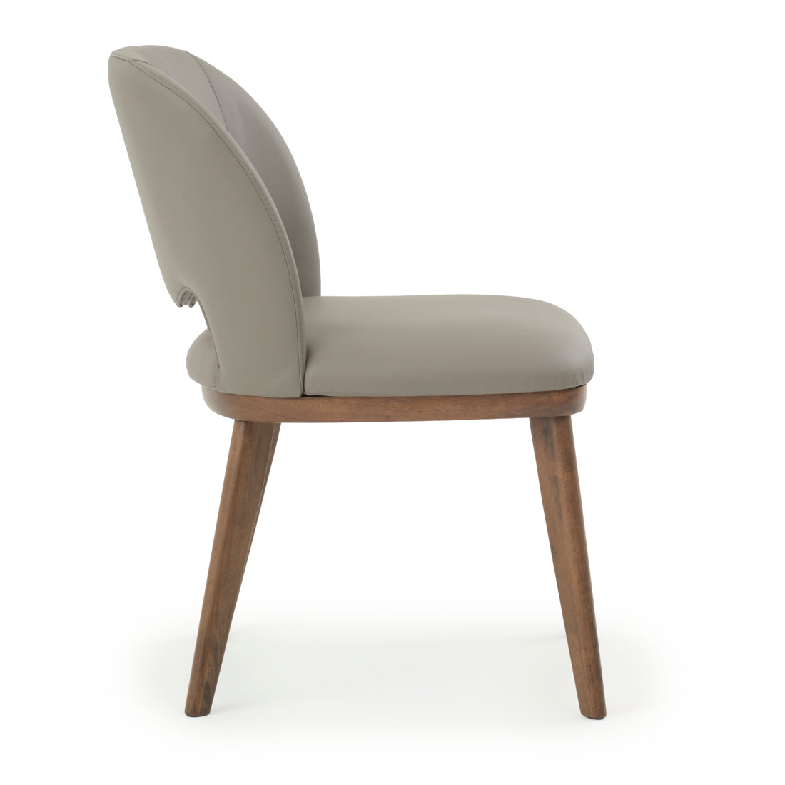Ewana Leather Chair Dark Grey