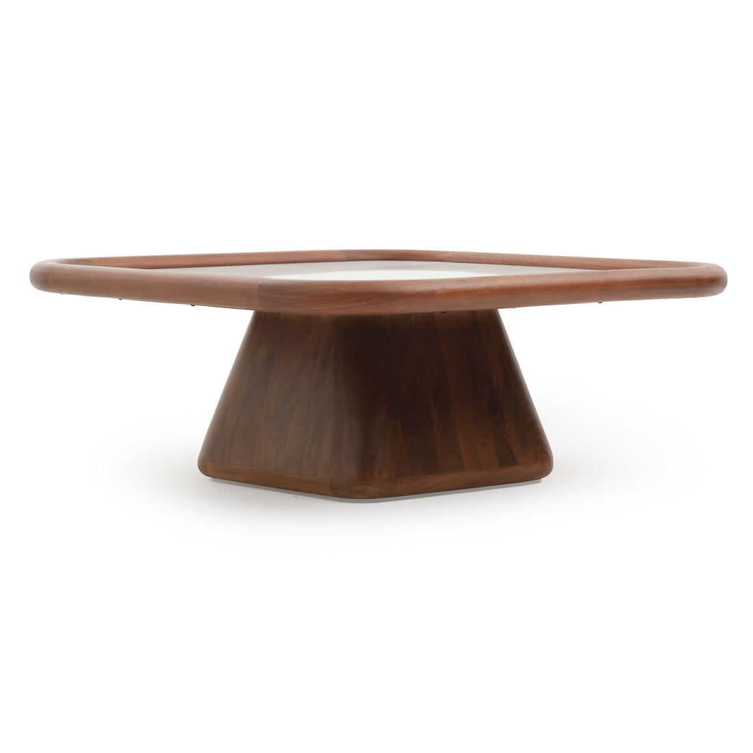 Nesta Wood Coffee Table Dark Brown