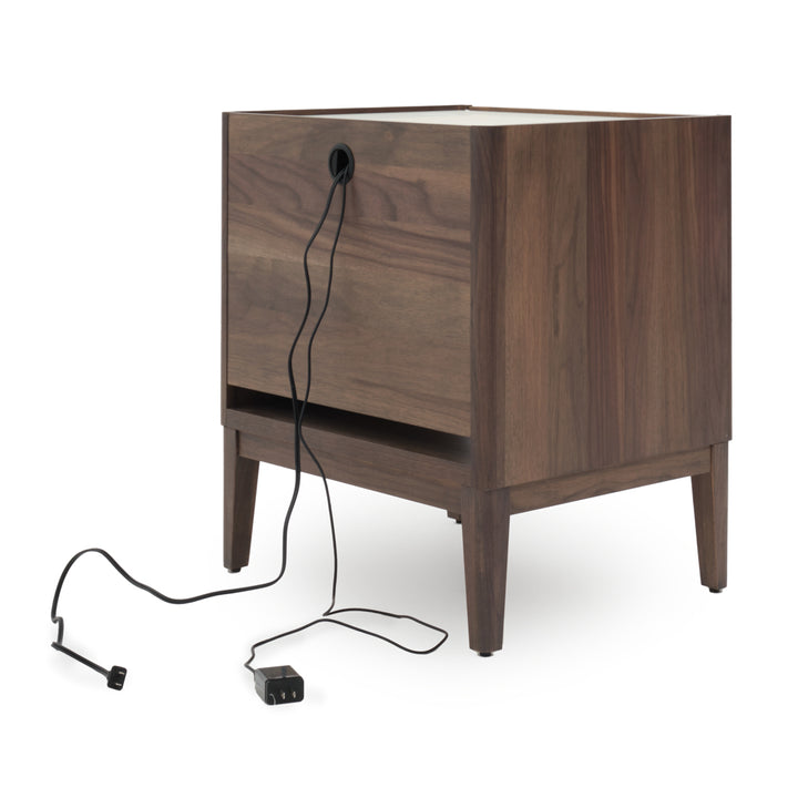 Nathaniel Left Nightstand Dark Brown
