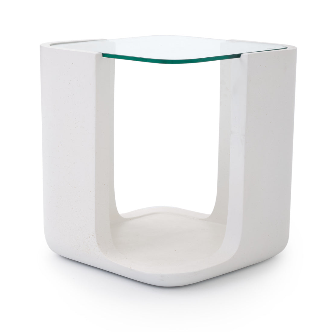 Edia Outdoor End Table White