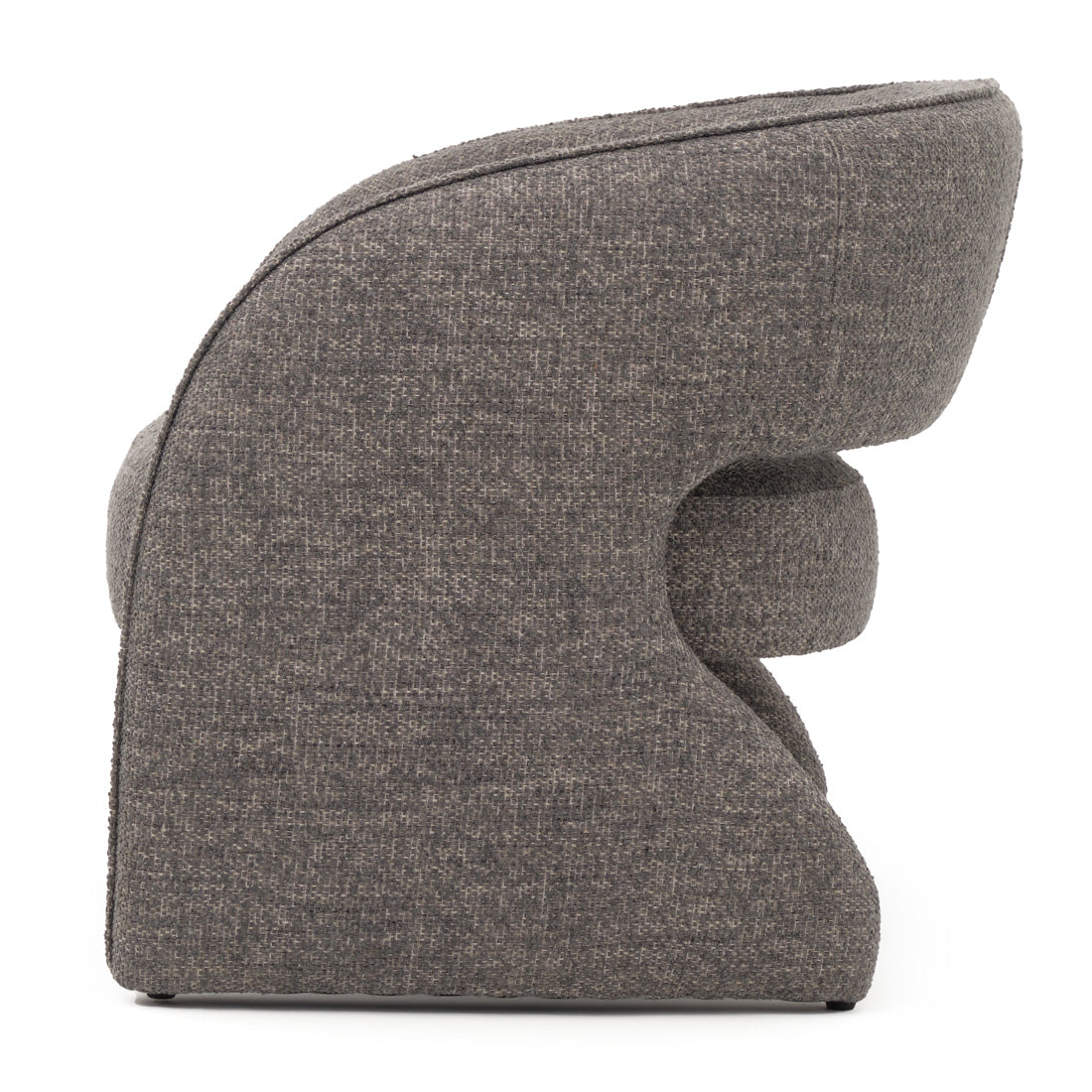 Elvea Fabric Accent Chair Dark Grey