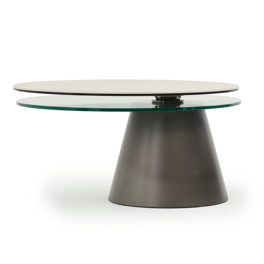 Navona Ceramic Coffee Table Light Brown