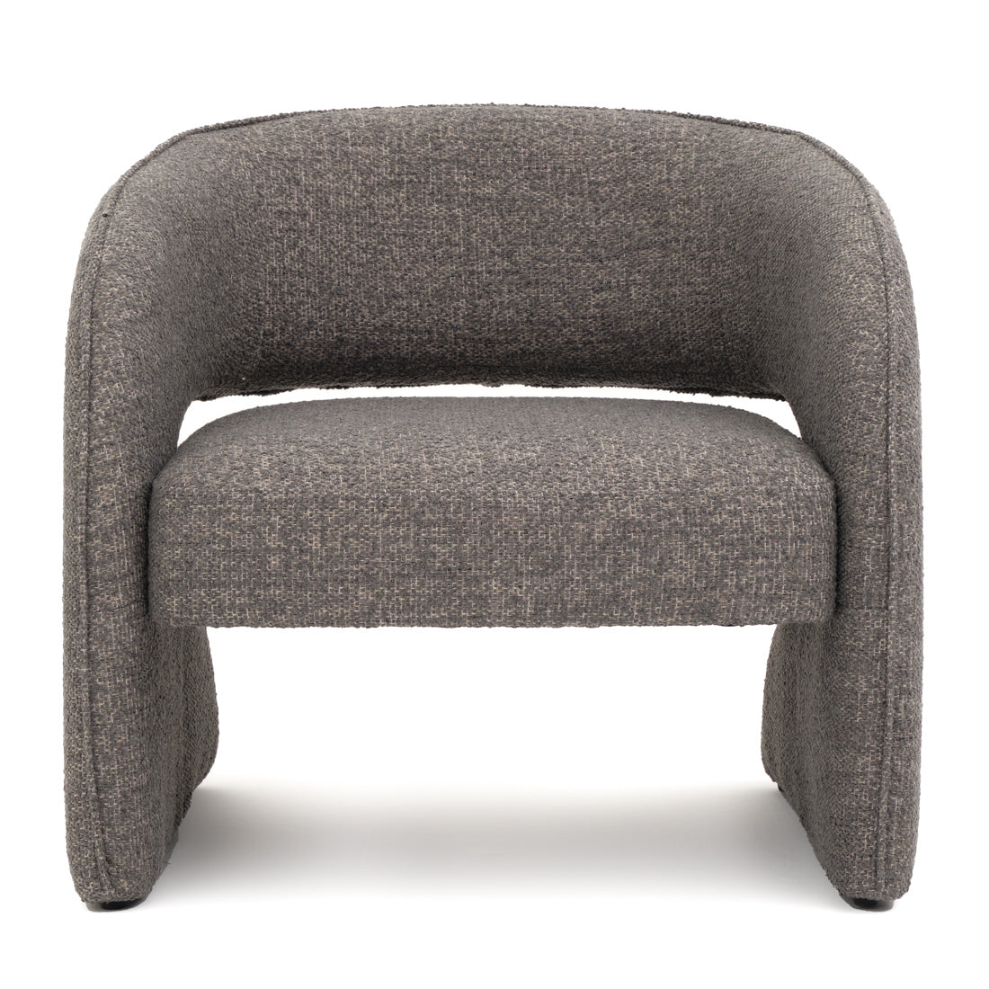 Elvea Fabric Accent Chair Dark Grey