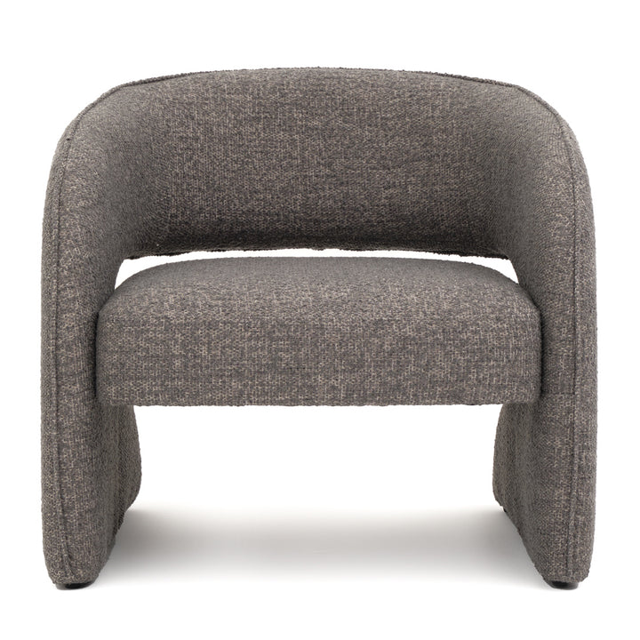 Elvea Fabric Accent Chair Dark Grey