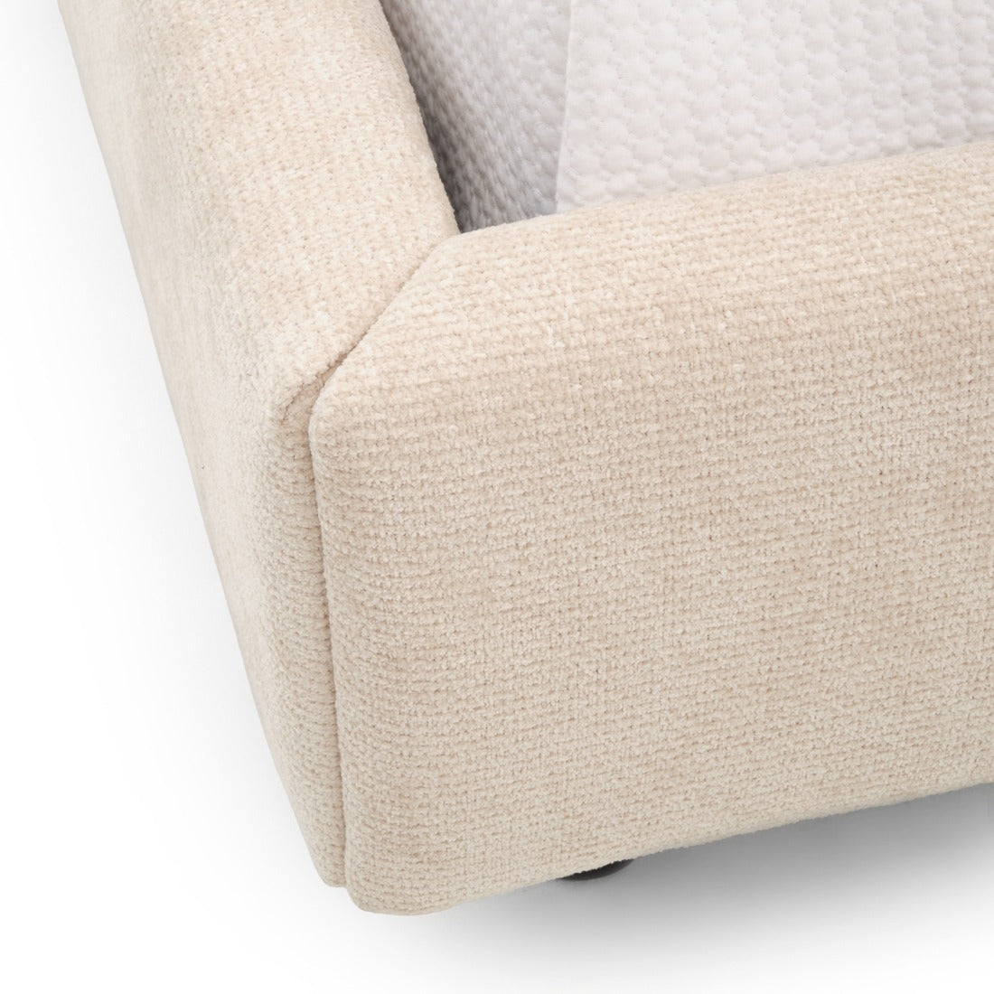 Esmarie Fabric King Bed Beige
