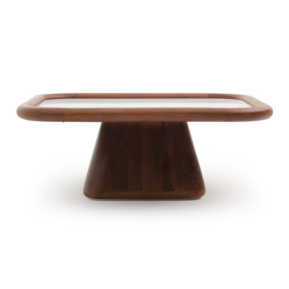 Nesta Wood Coffee Table Dark Brown