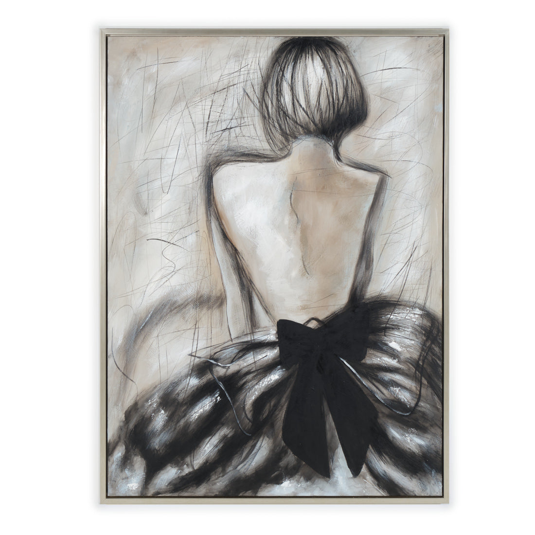 Wendy Print on Canvas Dark Grey